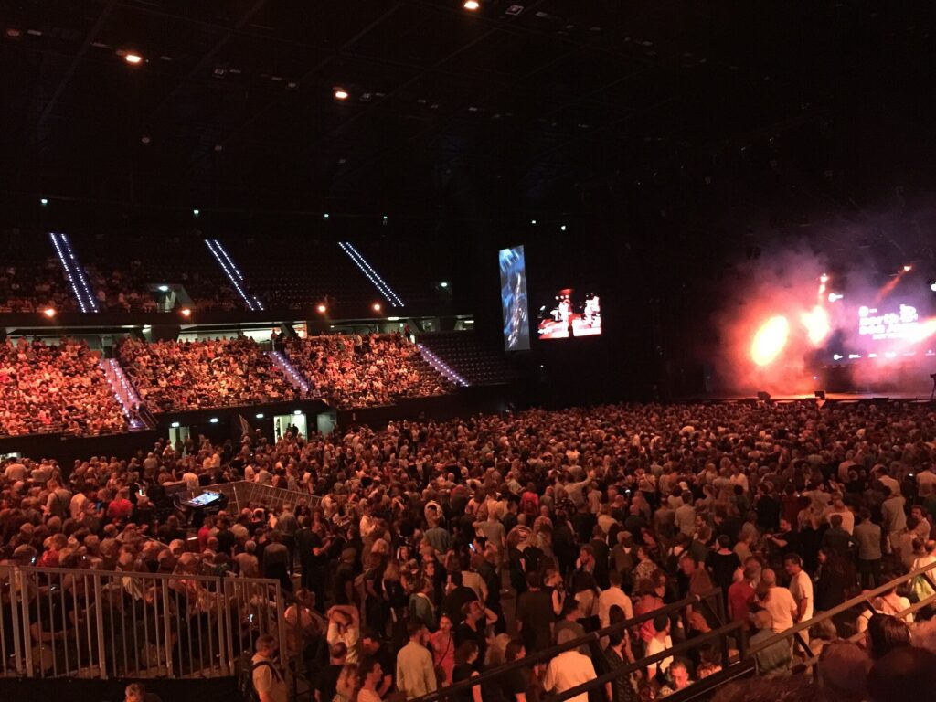 Maas Hall in Rotterdam Ahoy tijdens North Sea Jazz 2022, vlak voor het concert van Ibrahim Maalouf