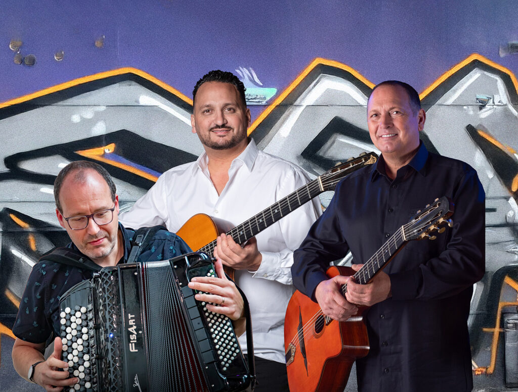 Stochelo en Mozes Rosenberg met Ludovic Beier — Jazzdagen Harderwijk